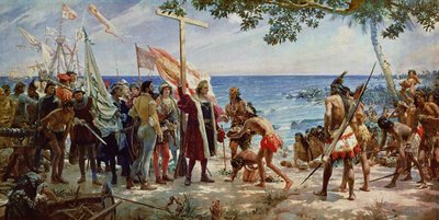 Lo sbarco di Cristoforo Colombo sull